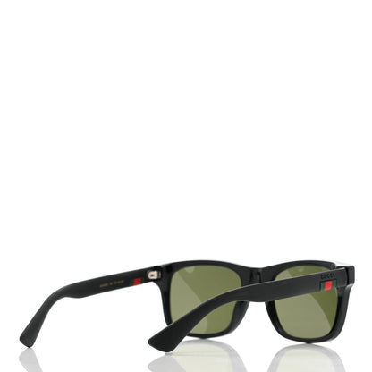 Gucci Square Frame Web Sunglasses GG0008S Black 4 of 9