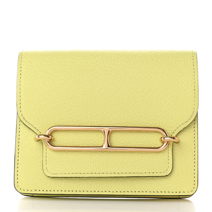 Hermes Chevre Mysore Roulis Slim Wallet Jaune Poussin 3 of 9