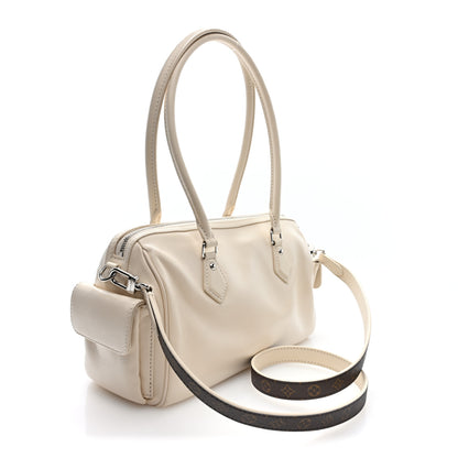 Louis Vuitton Lambskin Speedy Cargo Vibe 30 Vanille 3 of 9