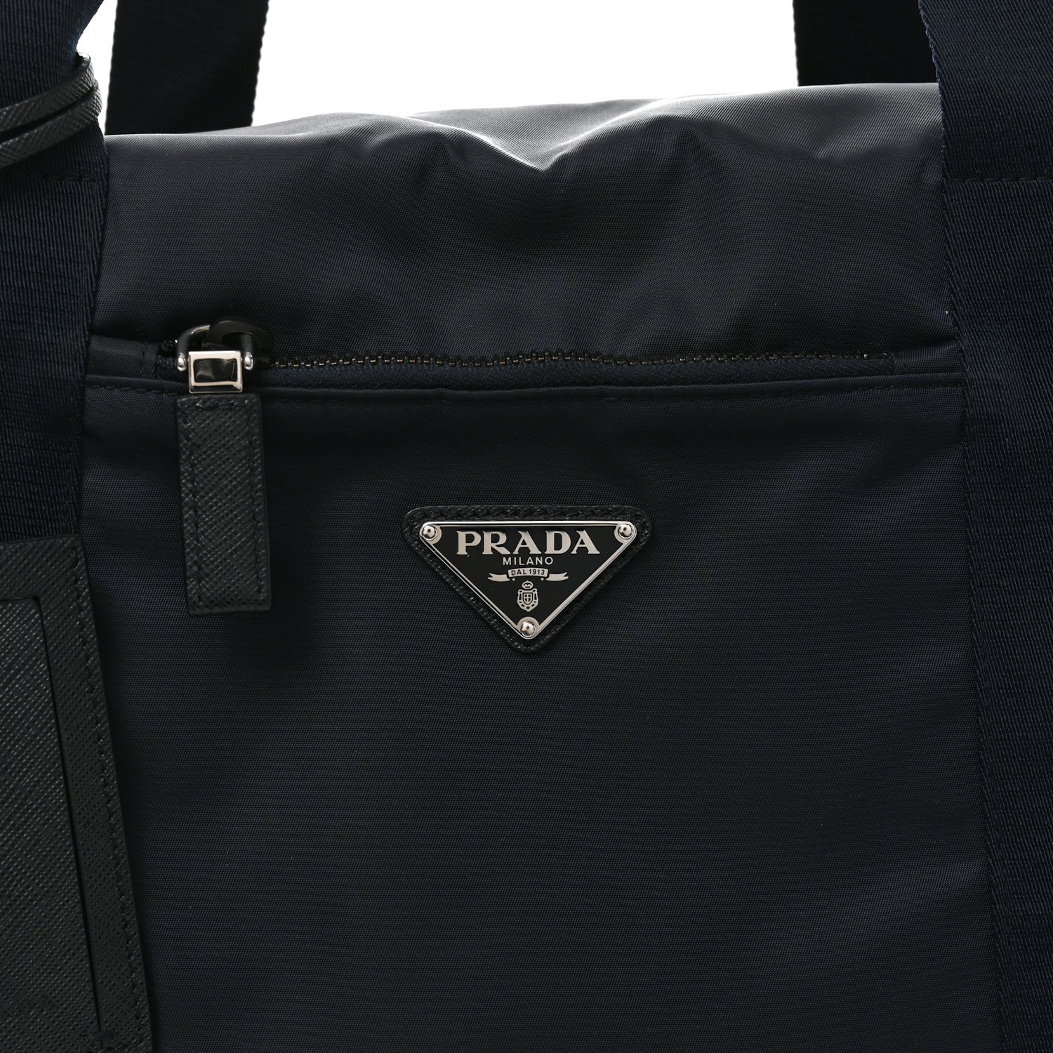 Prada Re-Nylon Saffiano Duffle Bag Navy 1906544 – FASHIONPHILE