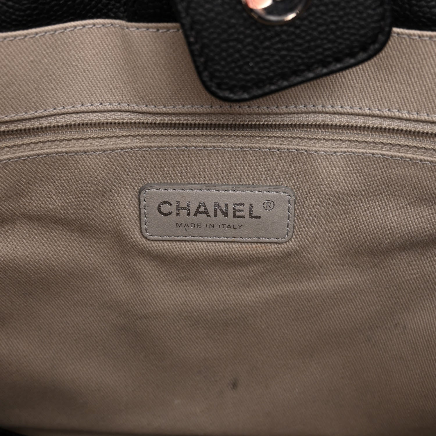 Chanel Glazed Calfskin Small Deauville Tote Black 6 of 11