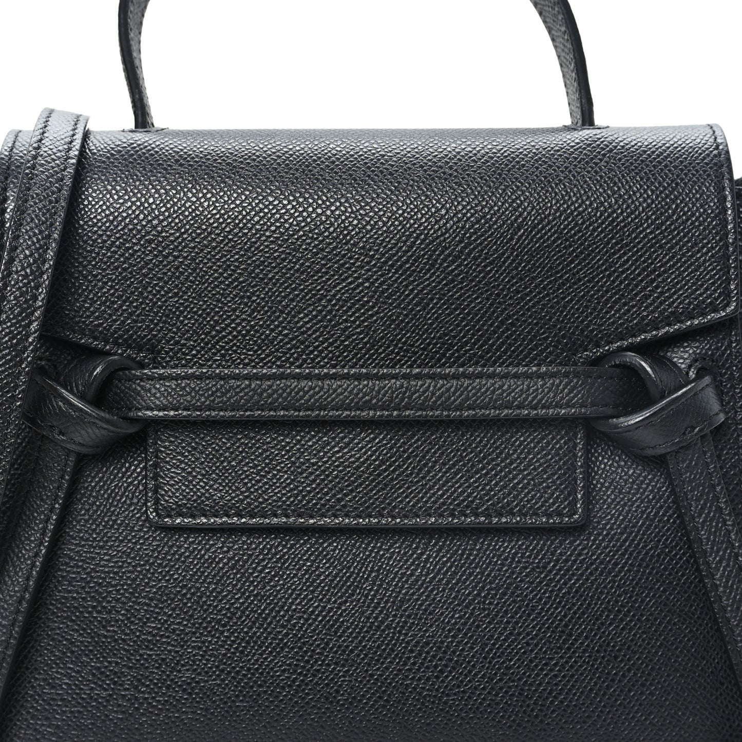 Grained Calfskin Nano Belt Bag Black