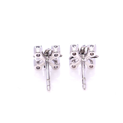 Tiffany Platinum Diamond Schlumberger Lynn Earrings 4 of 6