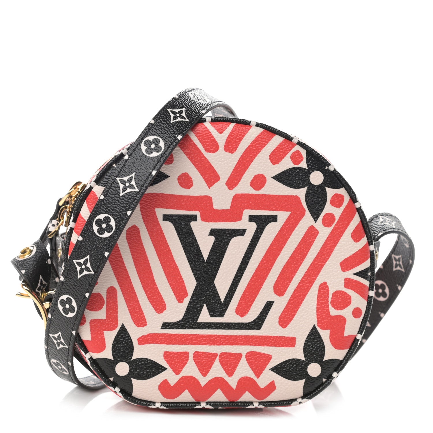 Louis Vuitton Monogram Giant Crafty Boite Chapeau Souple PM Creme Rouge Black 1 of 11