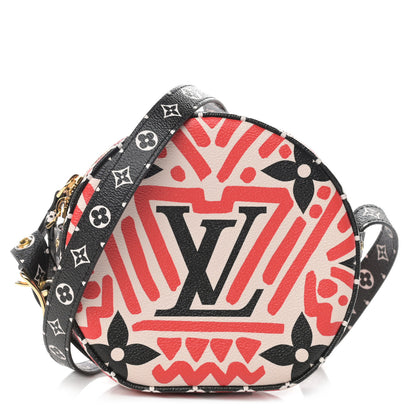 Louis Vuitton Monogram Giant Crafty Boite Chapeau Souple PM Creme Rouge Black 1 of 11