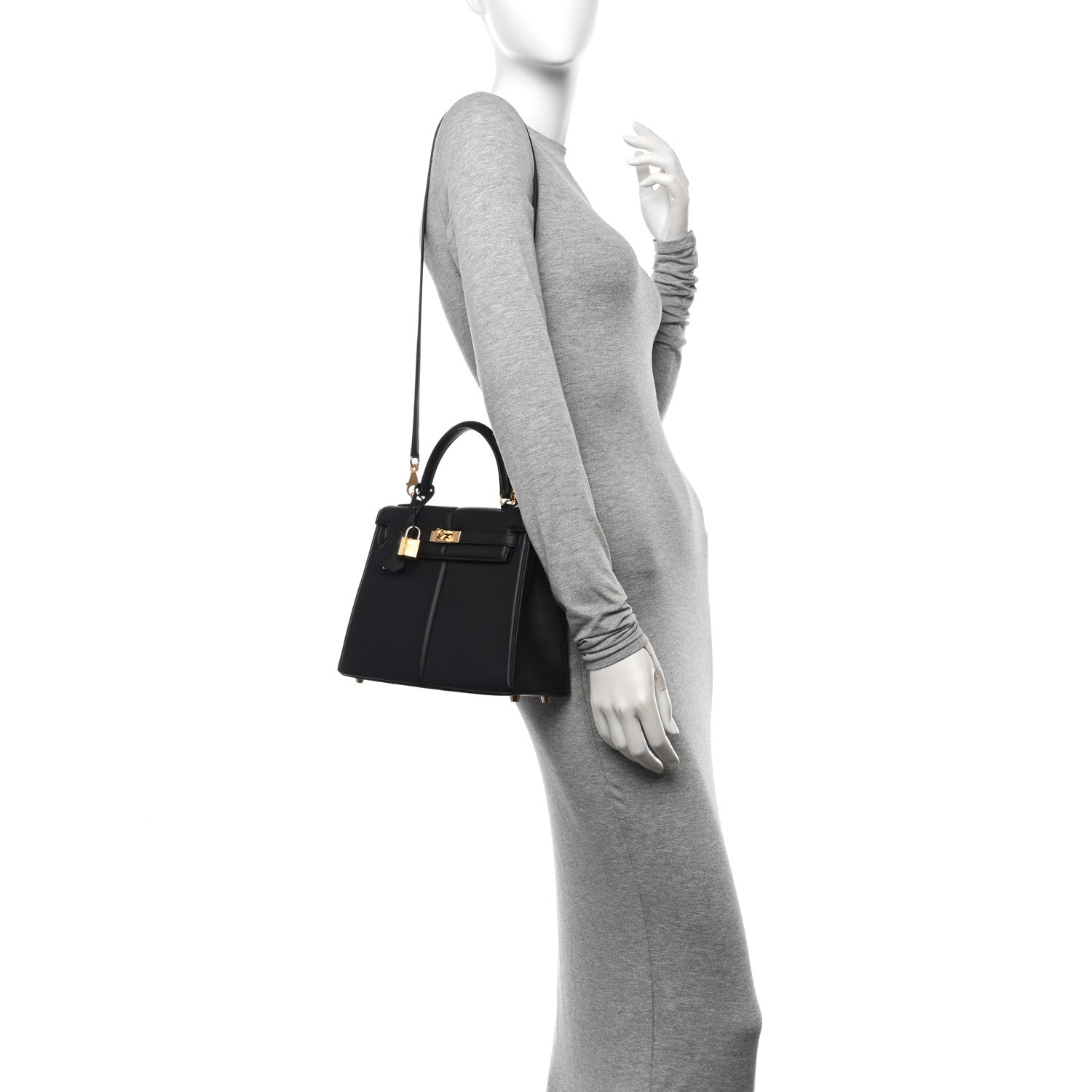 Hermes Swift Kelly Padded Sellier 25 Black 2 of 14