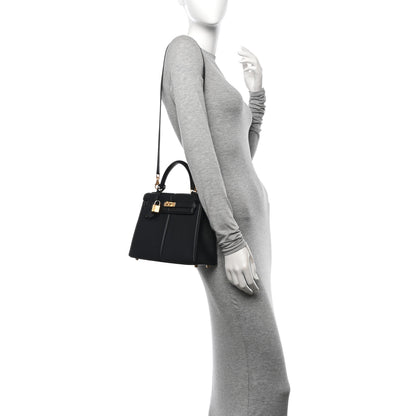 Hermes Swift Kelly Padded Sellier 25 Black 2 of 14