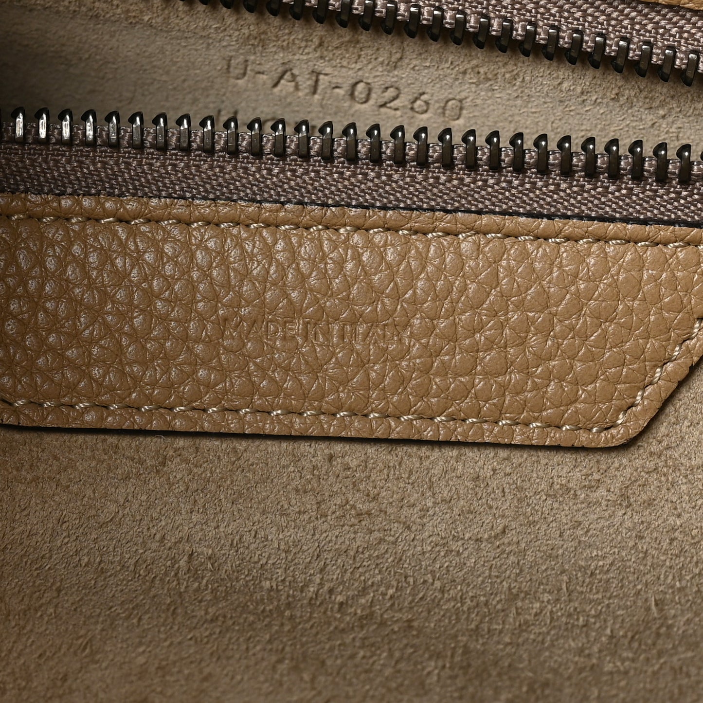 Drummed Calfskin Mini Luggage Dune