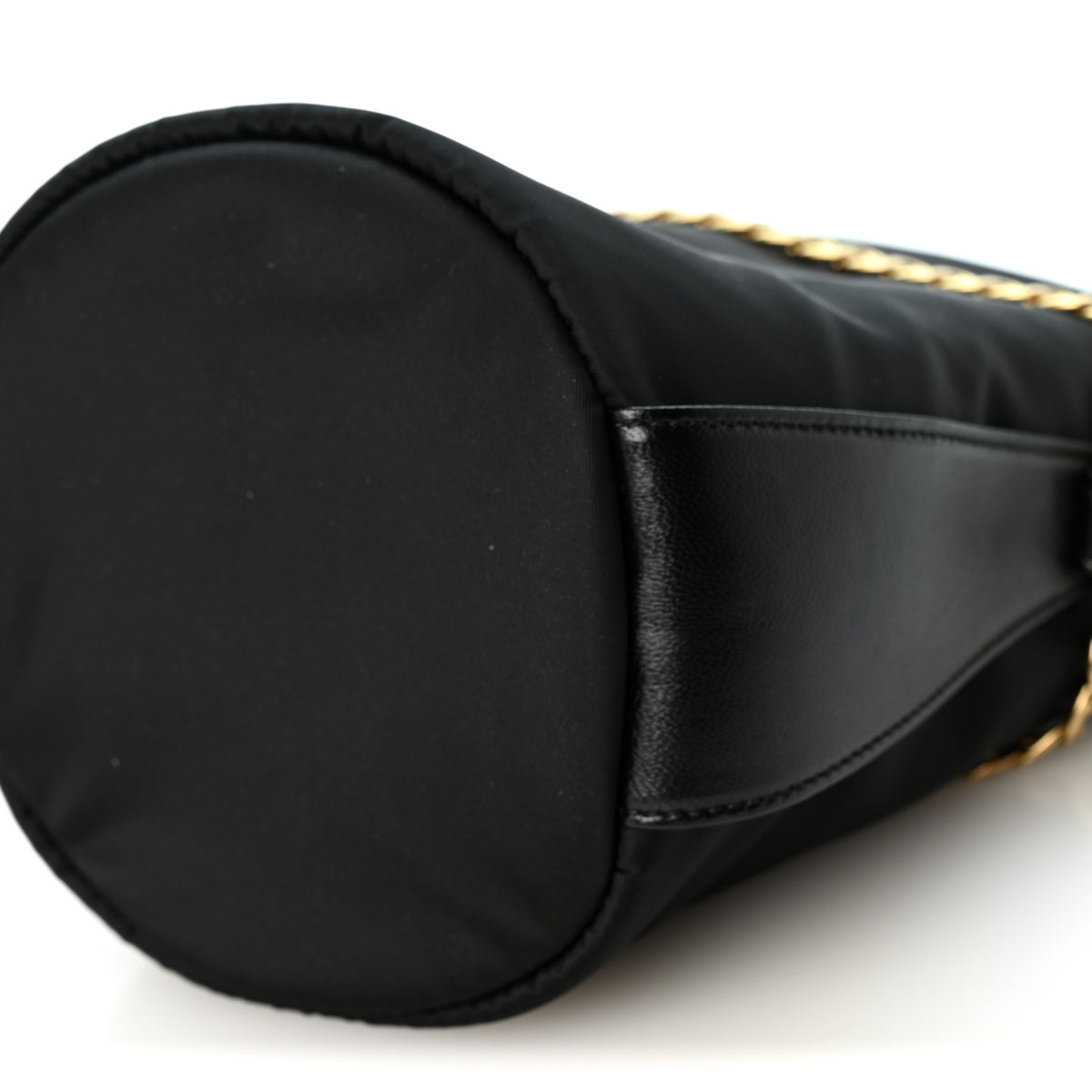 Tessuto Nylon Nappa Petit Sac Mini Bucket Bag Black