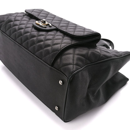 Chanel Caviar Quilted Large Casual Pocket Tote Black 10 of 13