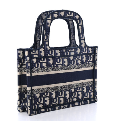 Christian Dior Oblique Mini Book Tote Blue Multicolor 2 of 4