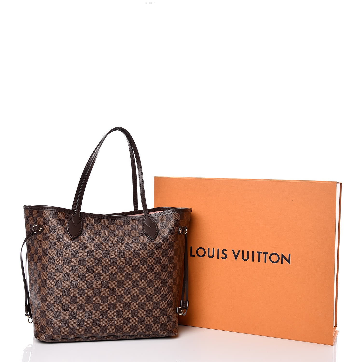 Louis Vuitton Damier Ebene Neo Neverfull MM Rose Ballerine 19 of 19