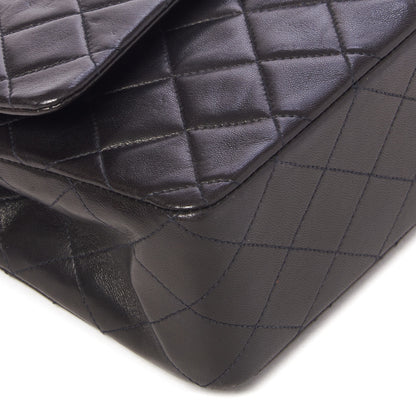 Chanel Lambskin Quilted Medium Double Flap Black 5 of 9