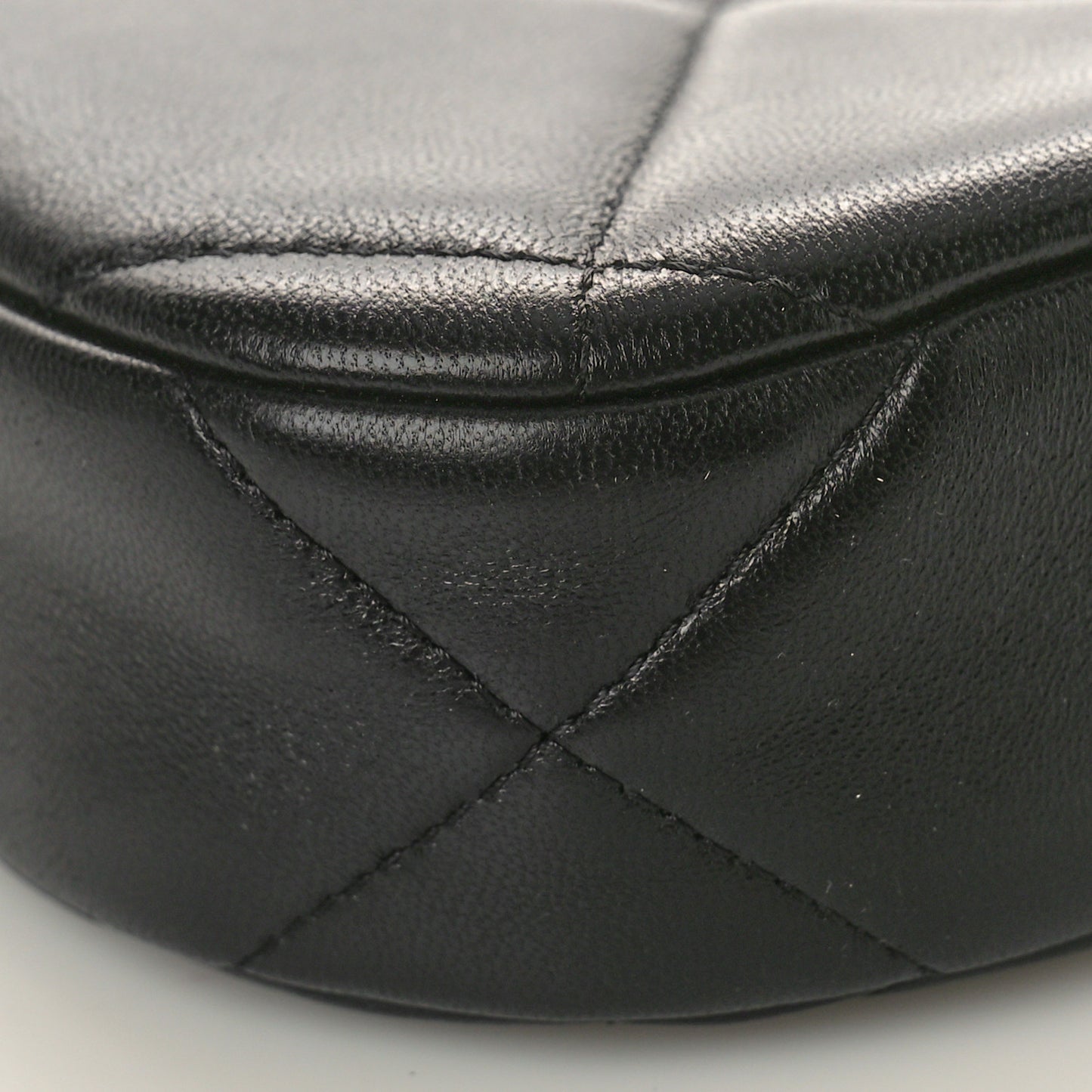 Lambskin Quilted Chanel 19 Hobo Clutch With Chain Black
