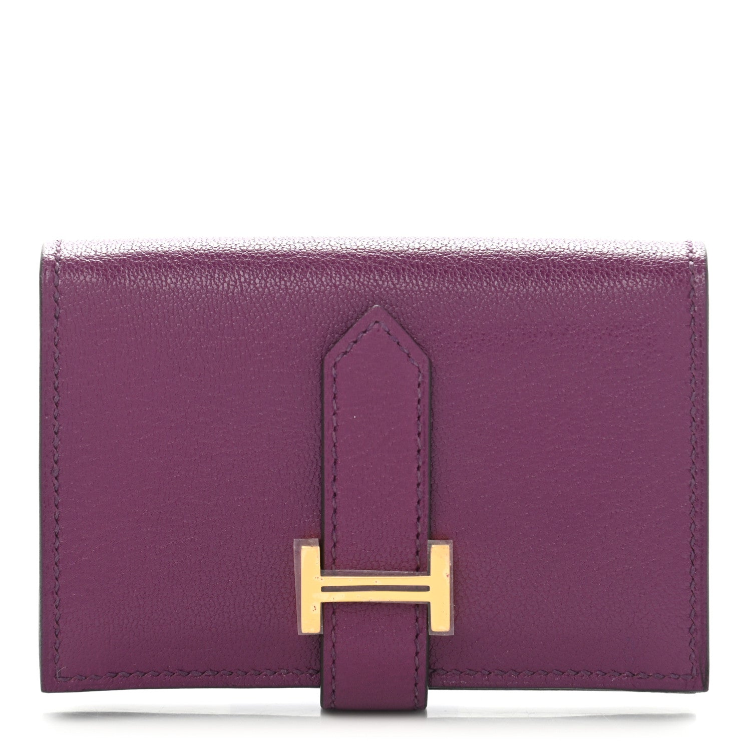 Hermes Chevre Mysore Mini Bearn Wallet Anemone 1 of 7