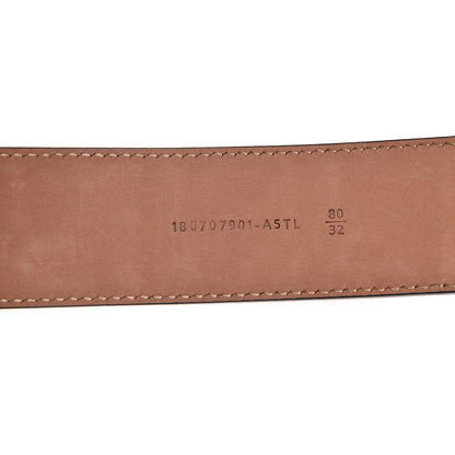Fendi Vitello F is Fendi Bi-Color FF 1974 Embossed Belt 80 32 Maya Black 7 of 8