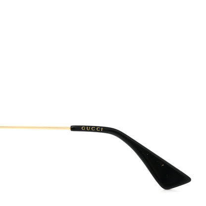 Gucci Metal Rectangular Frame Sunglasses GG0414S Gold Multicolor 4 of 8