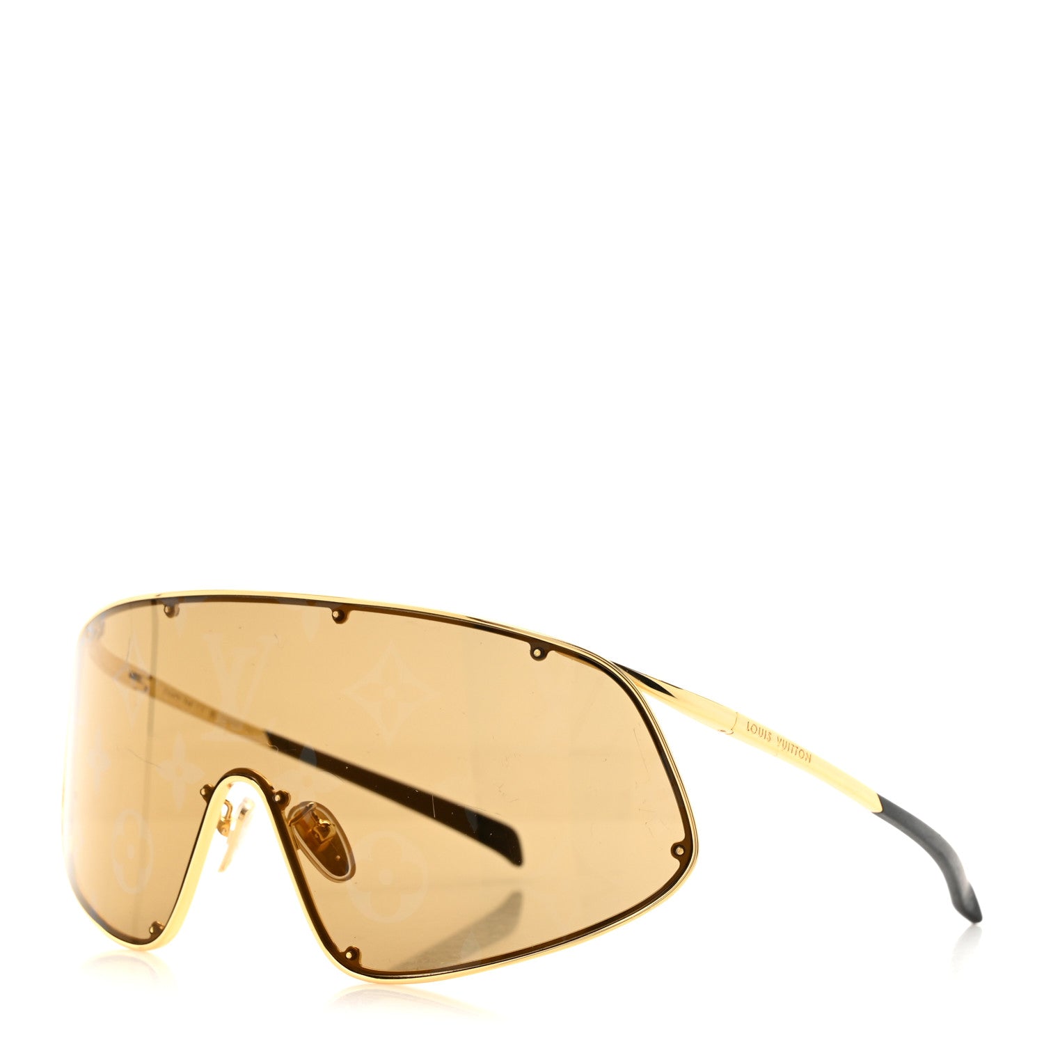 Louis Vuitton Metal LV Golden Mask Sunglasses Z1649U Gold 1730604