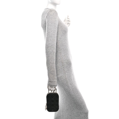 Christian Dior Patent Cannage Lady Dior Phone Holder Black 2 of 9