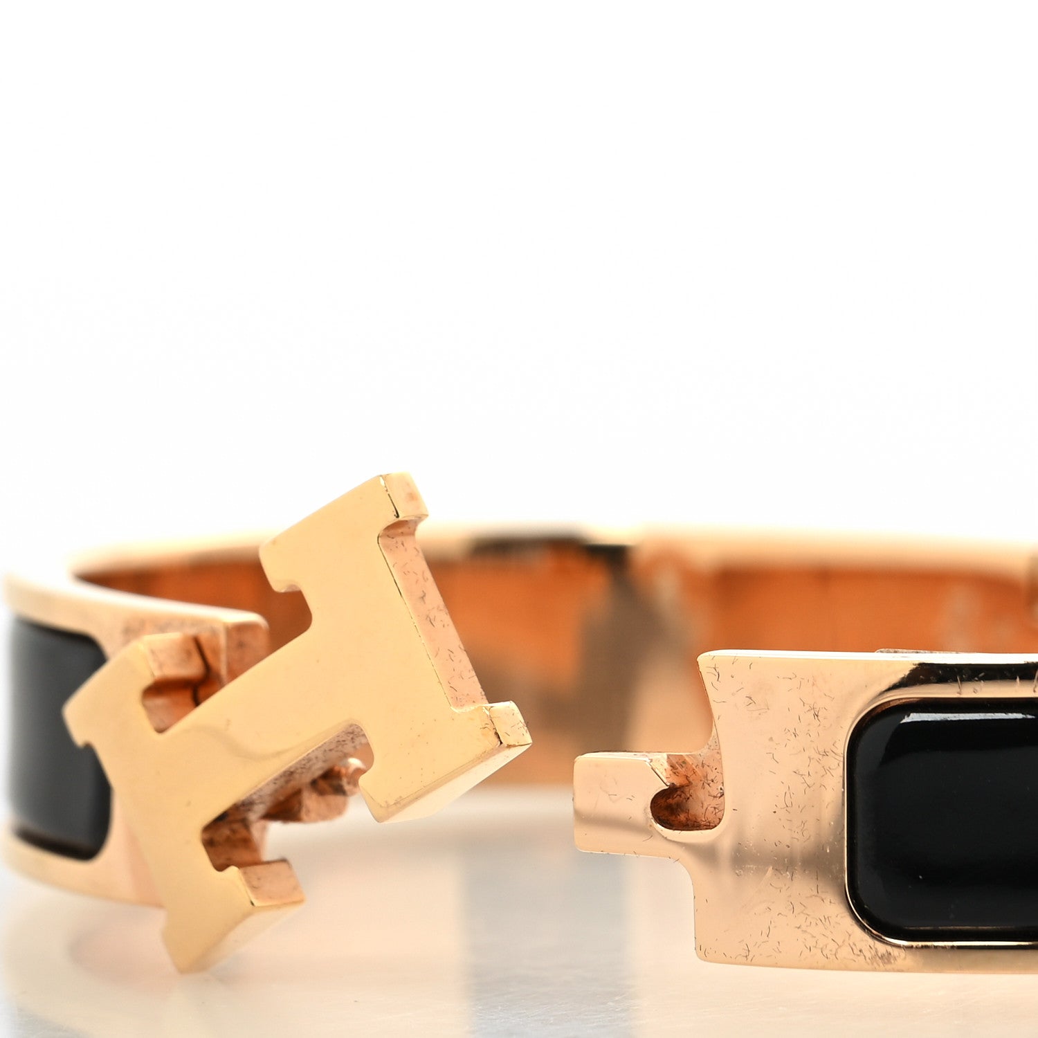 Hermes Enamel Narrow Clic Clac H Bracelet PM Black 4 of 6