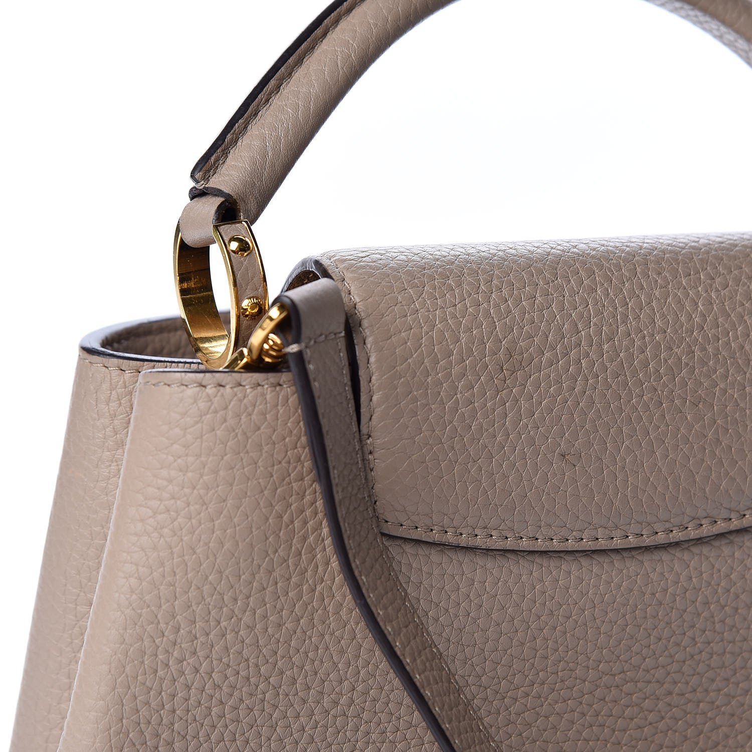 Louis Vuitton Taurillon Capucines BB Galet 9 of 14