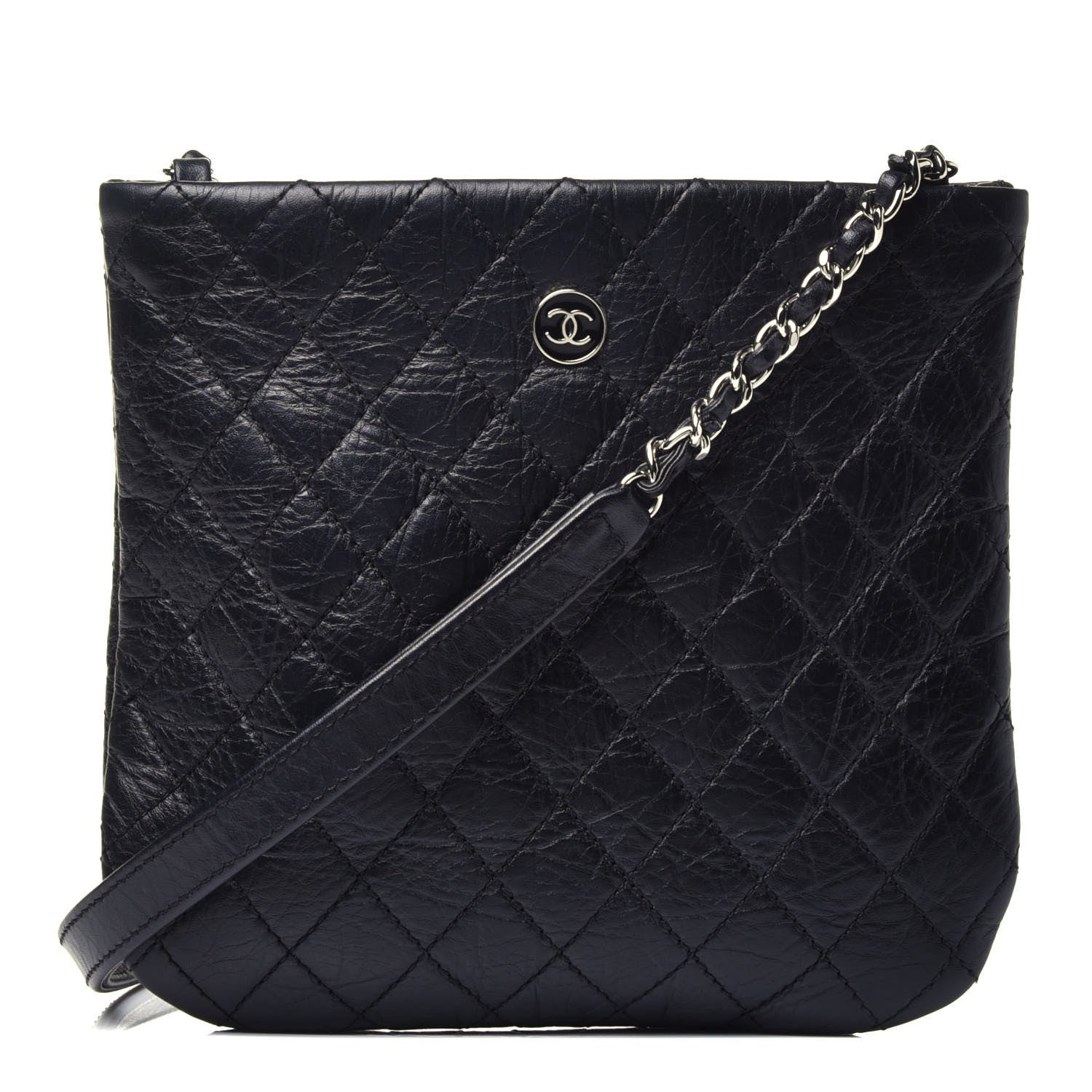 Chanel Calfskin Quilted Crossbody Bag Black 1 of 10