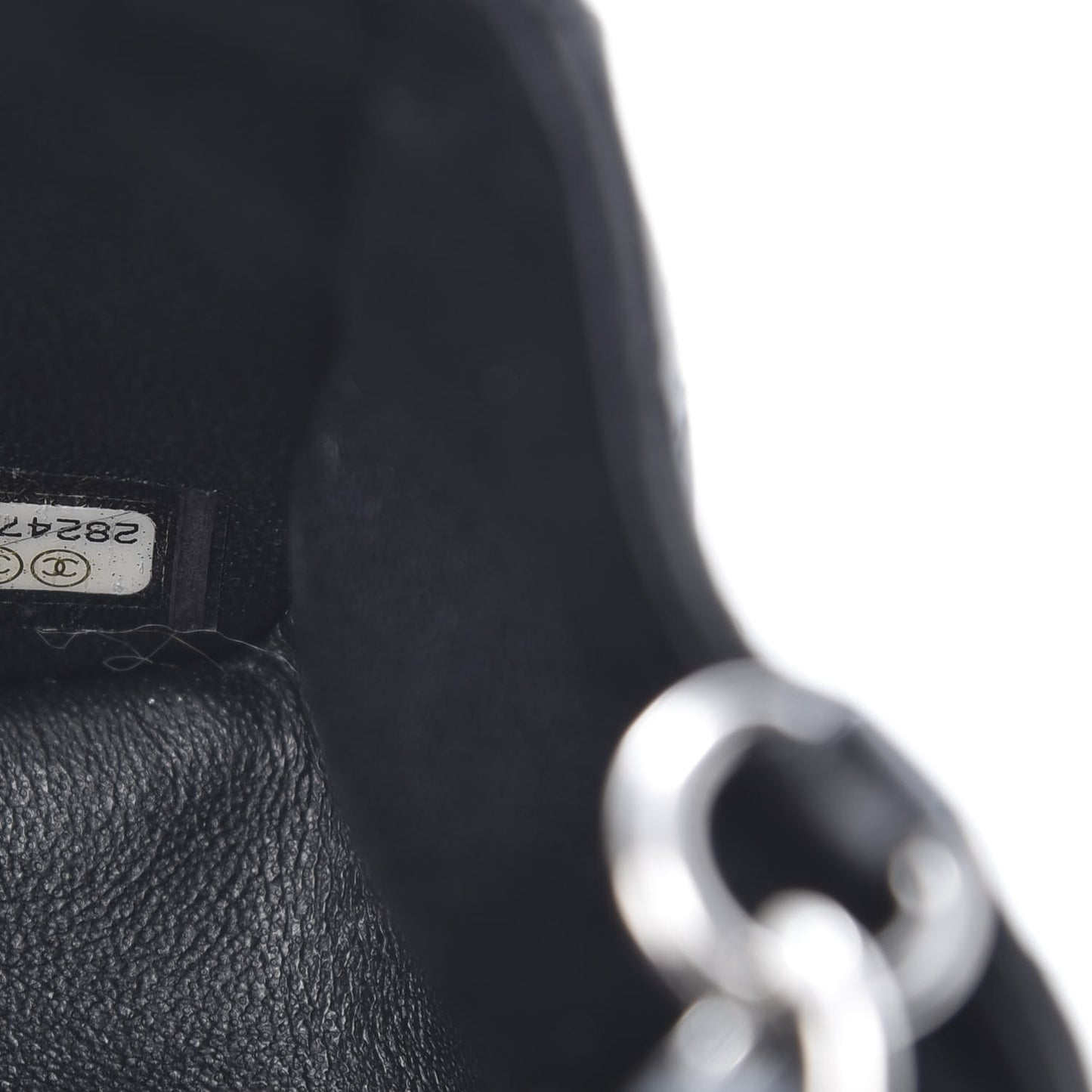Lambskin Quilted Mini Rectangular Flap Black