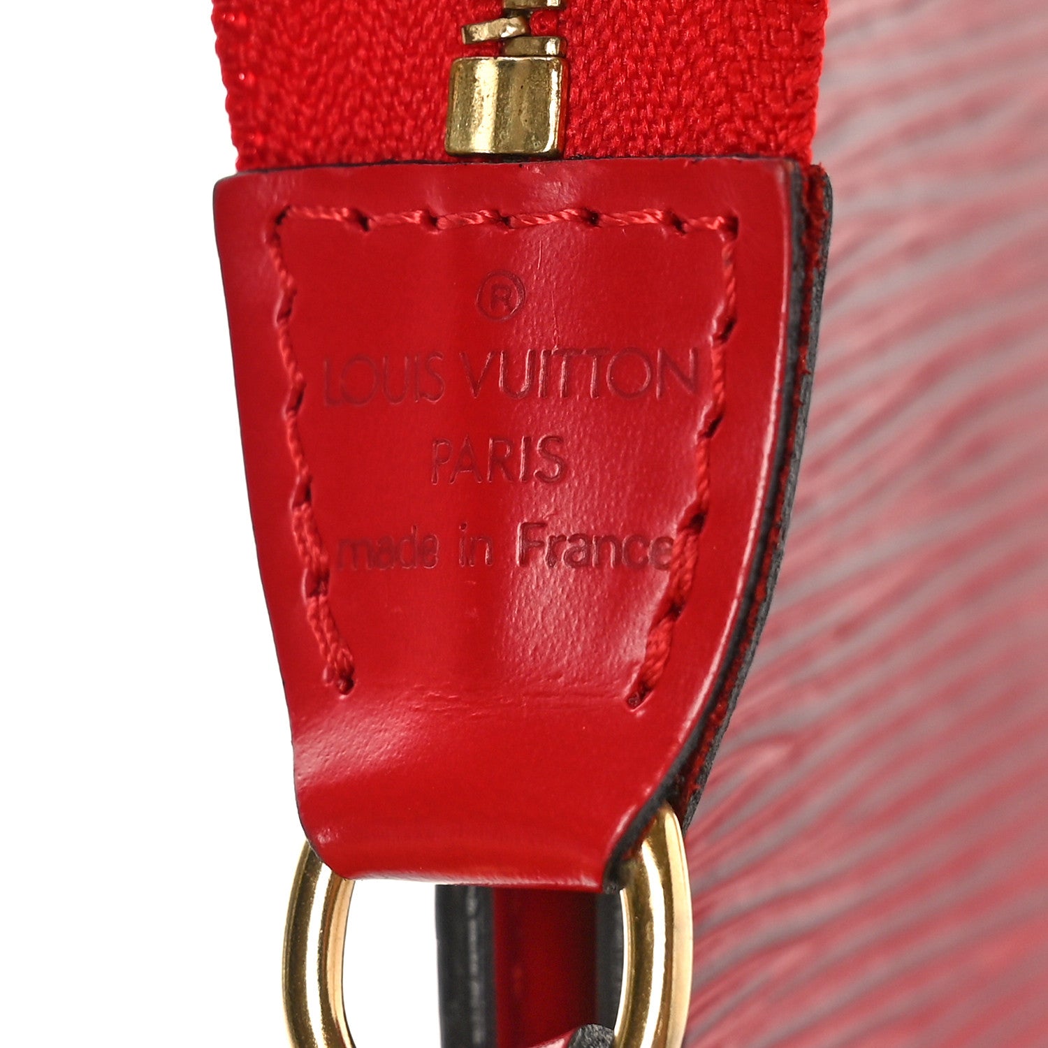 Louis Vuitton Epi Pochette Accessories 24 Castillan Red 7 of 9