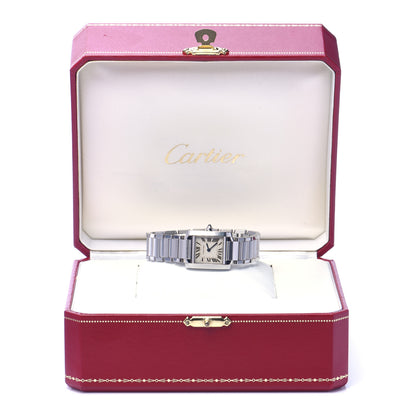 Cartier Stainless Steel 20mm Tank Francaise Quartz Watch 7 of 7