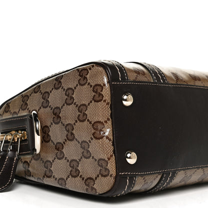 Gucci Crystal Monogram Duchessa Boston Bag Brown 9 of 12