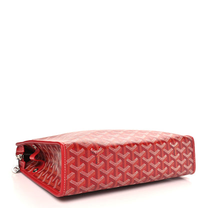 Goyard Goyardine Jouvence GM Toiletry Pouch Red 4 of 7