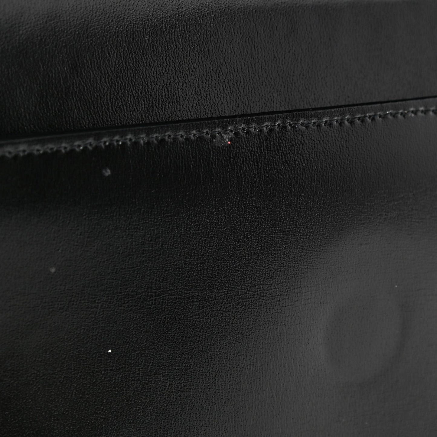 Smooth Shiny Calfskin Monogram Uptown Pouch Black