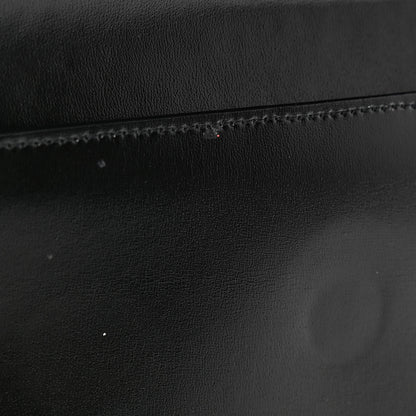 Saint Laurent Smooth Shiny Calfskin Monogram Uptown Pouch Black 9 of 9