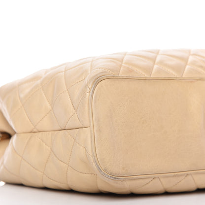 Chanel Lambskin Quilted Shoulder Bag Beige 6 of 12