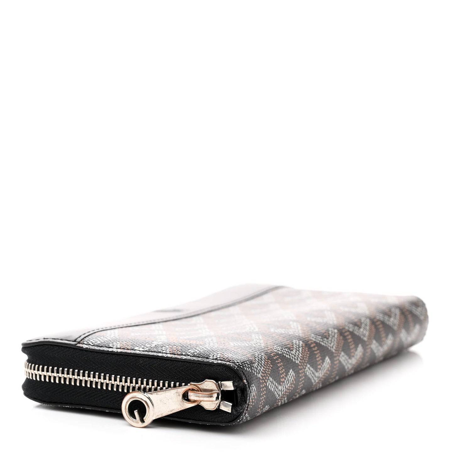 Goyardine Matignon Zip Around GM Wallet Black