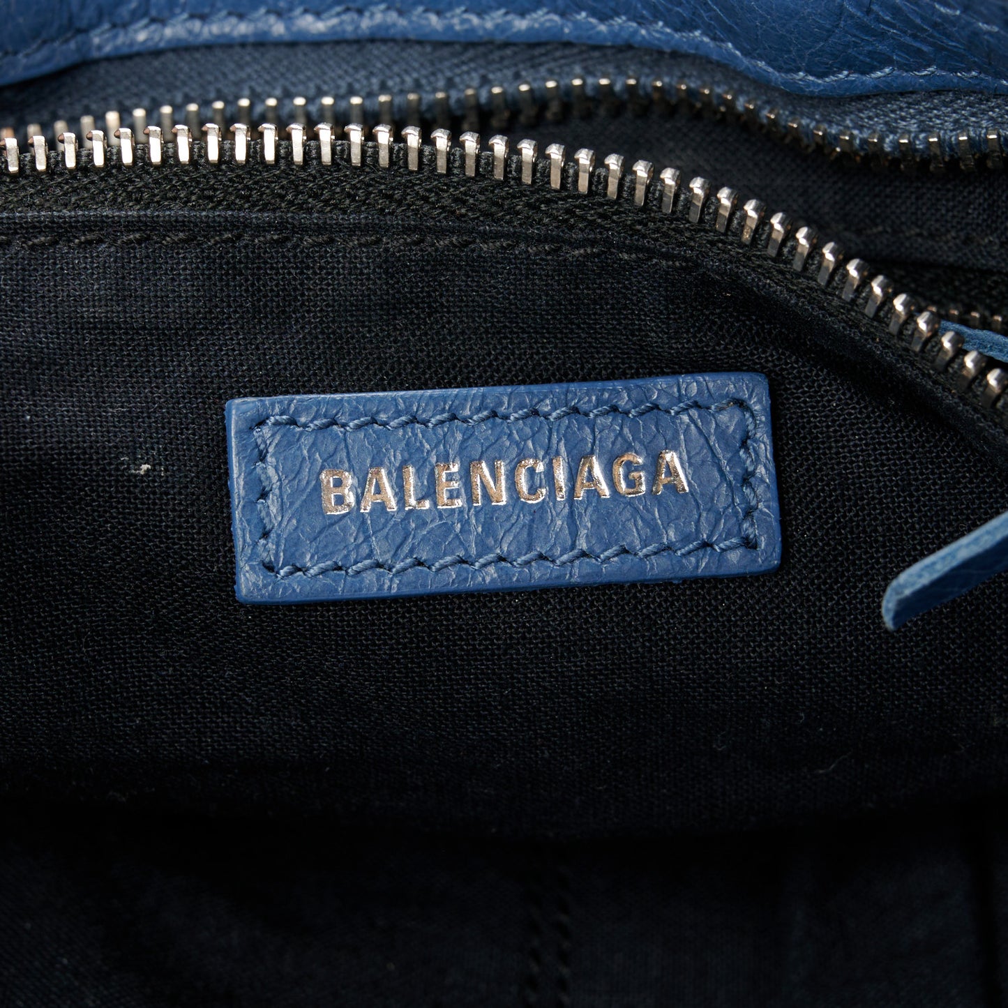Agneau Classic Silver Hardware S City Denim Blue