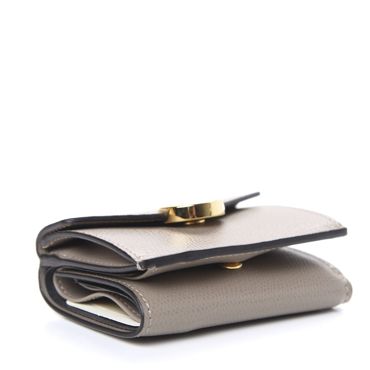 Fendi Vitello Cruise F is Fendi Micro Tri-Fold Envelope Wallet Tortora 3 of 7
