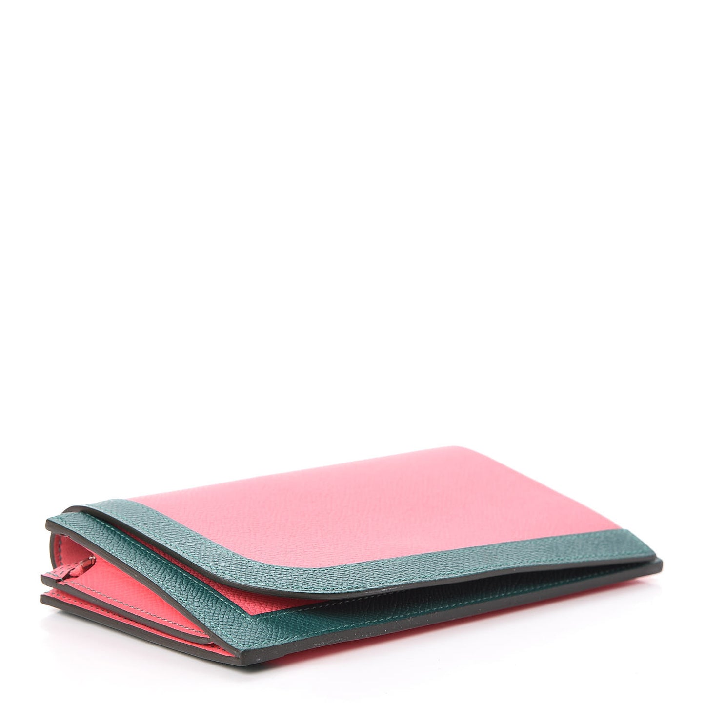 Epsom Camail Long Wallet Rose Azalee Malachite Lime