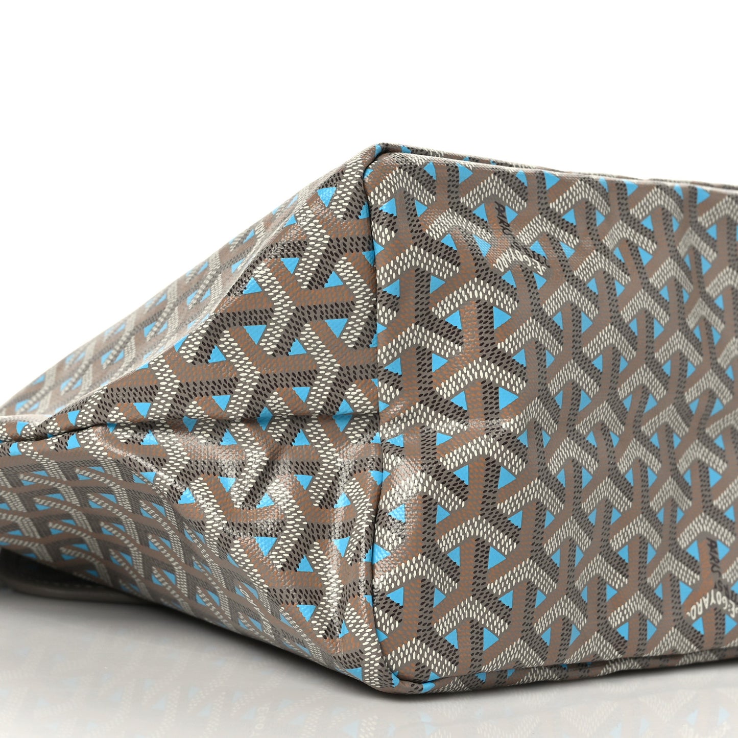 Goyardine Saint Louis Claire Voie PM Grege Turquoise