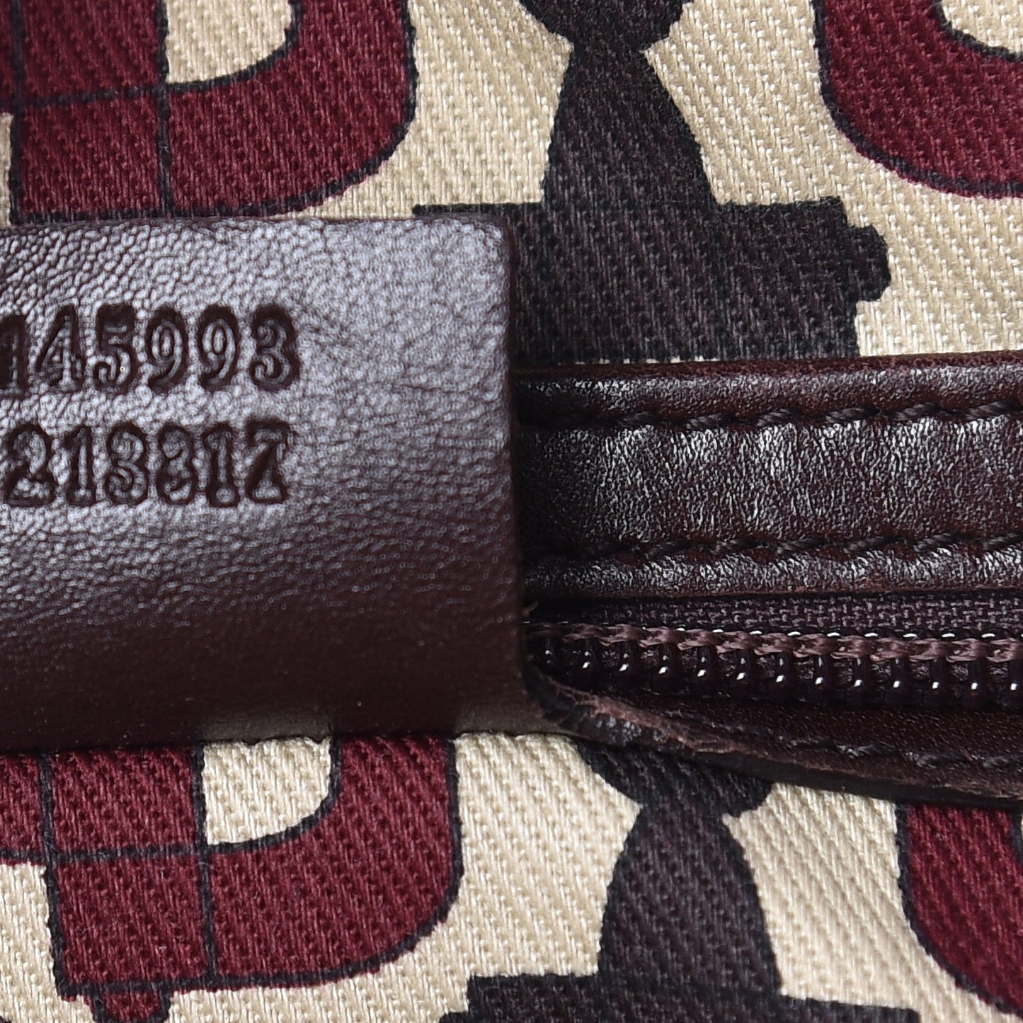 Guccissima Large Punch Tote Chocolate