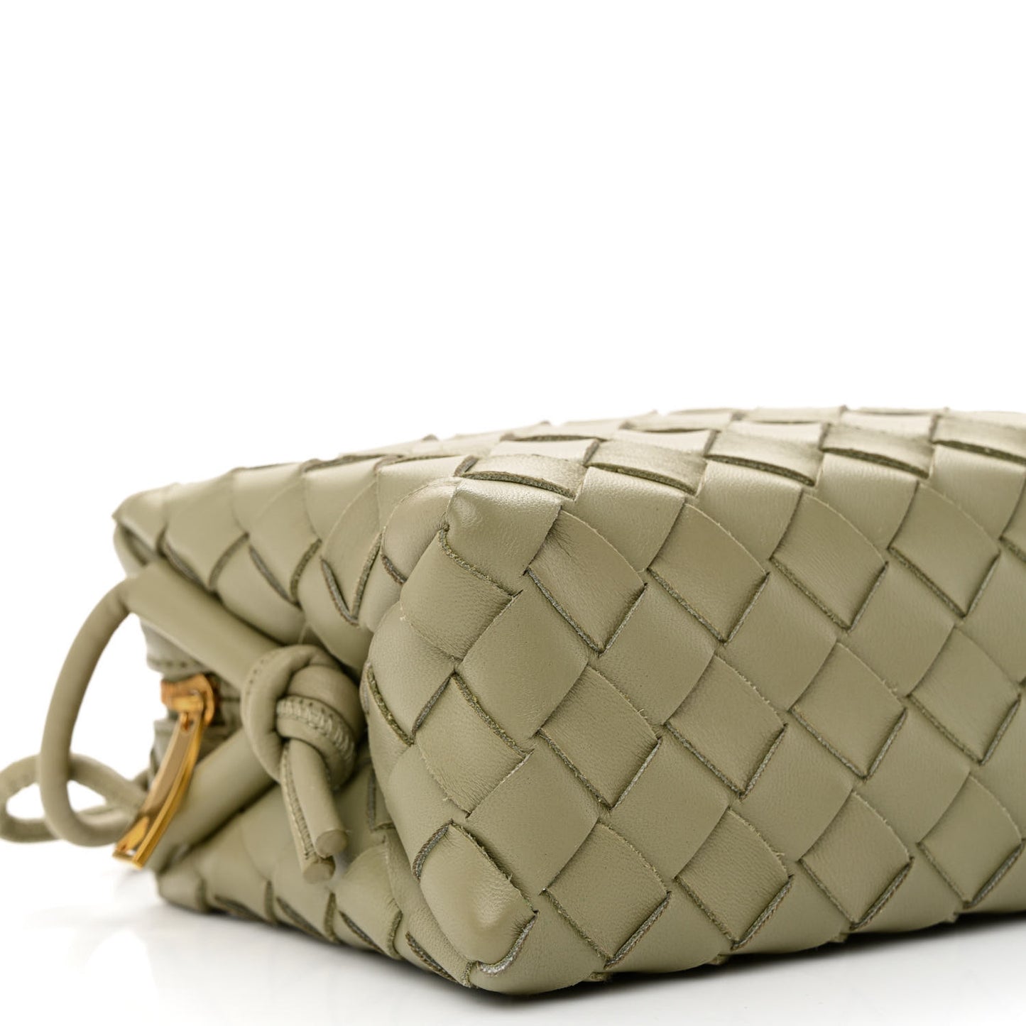 Nappa Intrecciato Mini Loop Camera Bag Travertine