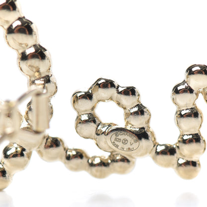 Chanel Metal Glass Swirling Pearls Hair Clip Gold 4 of 4