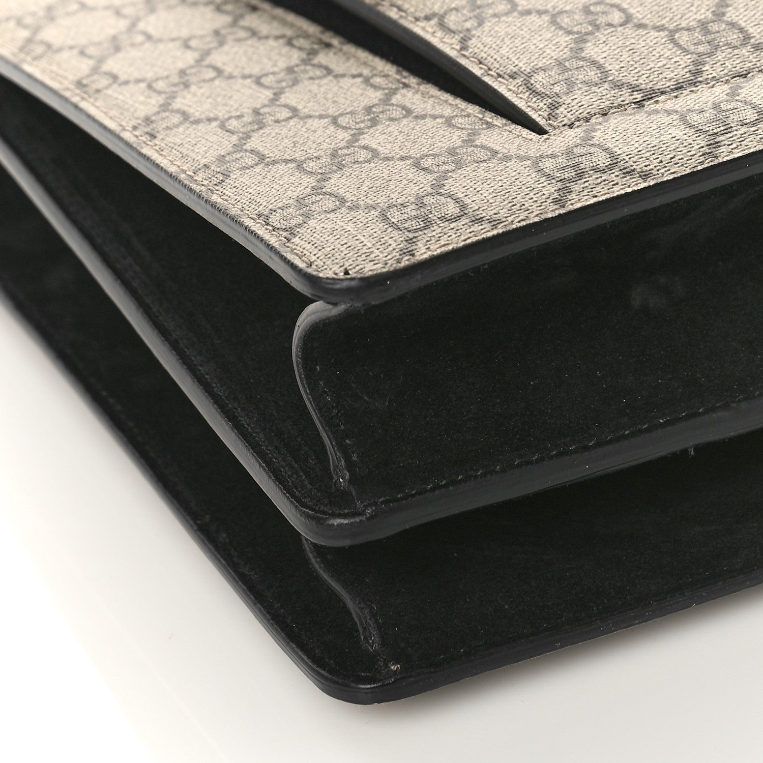 Gucci GG Supreme Monogram Dionysus Tote Beige Black 9 of 13