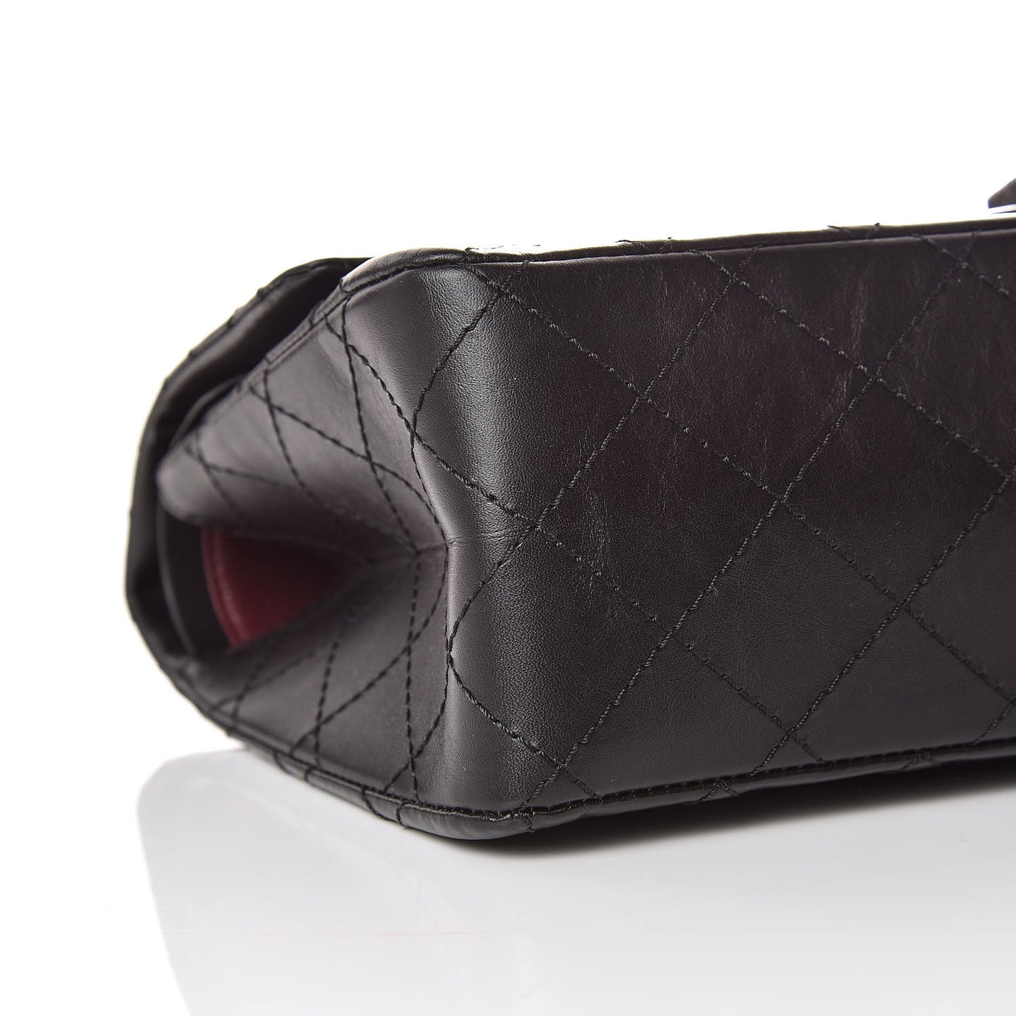 Aged Calfskin Quilted 2.55 Reissue 226 Flap Black
