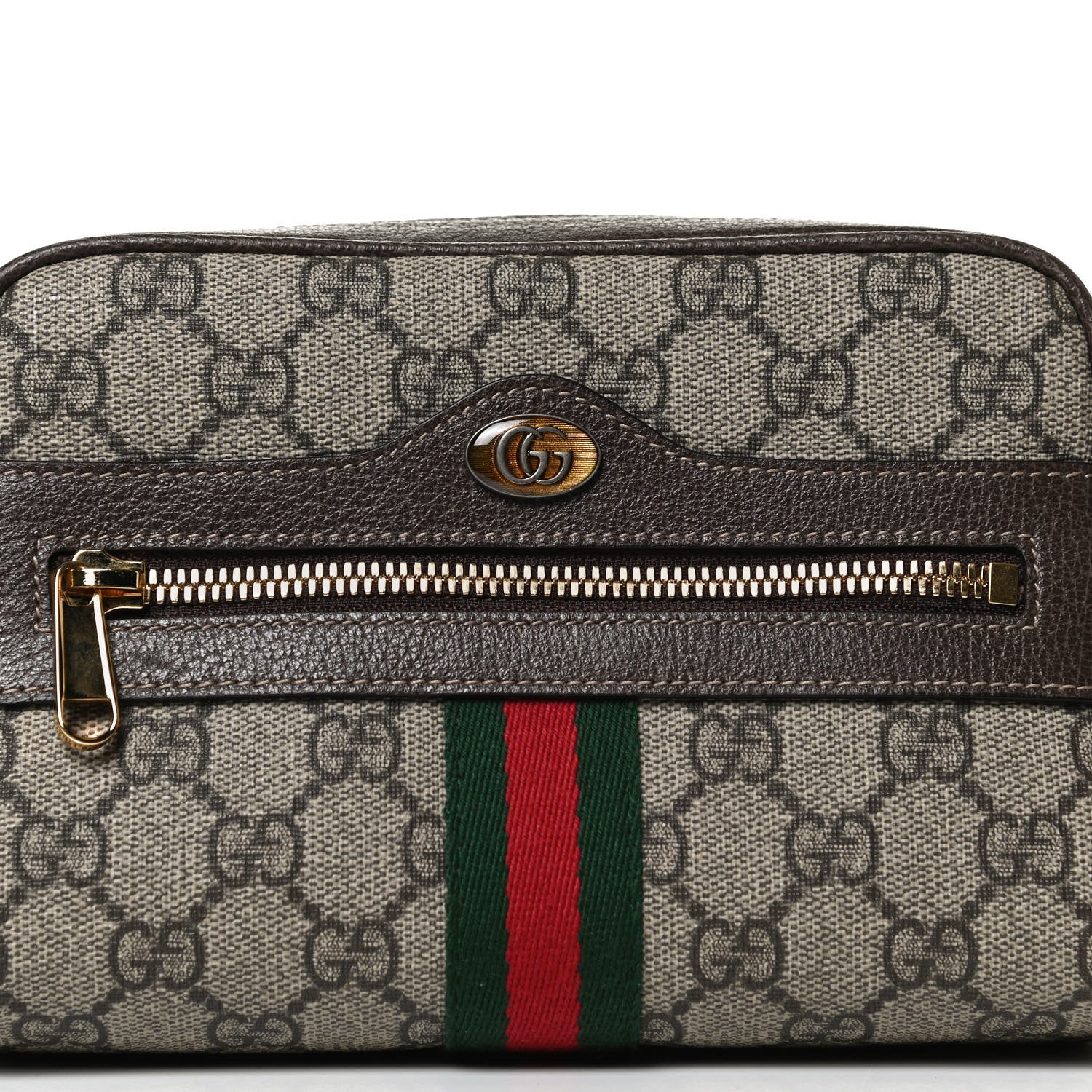 Gucci GG Supreme Monogram Web Small Ophidia Belt Bag 95 38 Dark Brown 8 of 13