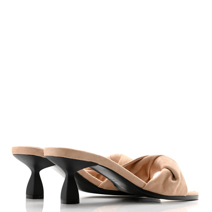 Hermes Suede Goatskin Giny 55 Sandals 38 Nude 4 of 11