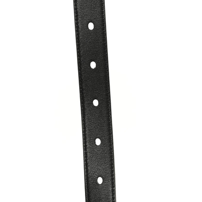 Saint Laurent Suede Calfskin Monogram Square Buckle Belt 70 28 Black 5 of 6