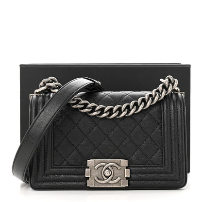 Chanel Caviar Quilted Small Boy Flap Black 11 of 11