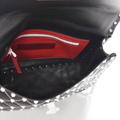 Valentino Garavani Lambskin Medium Free Rockstud Spike Shoulder Bag Black 6 of 7