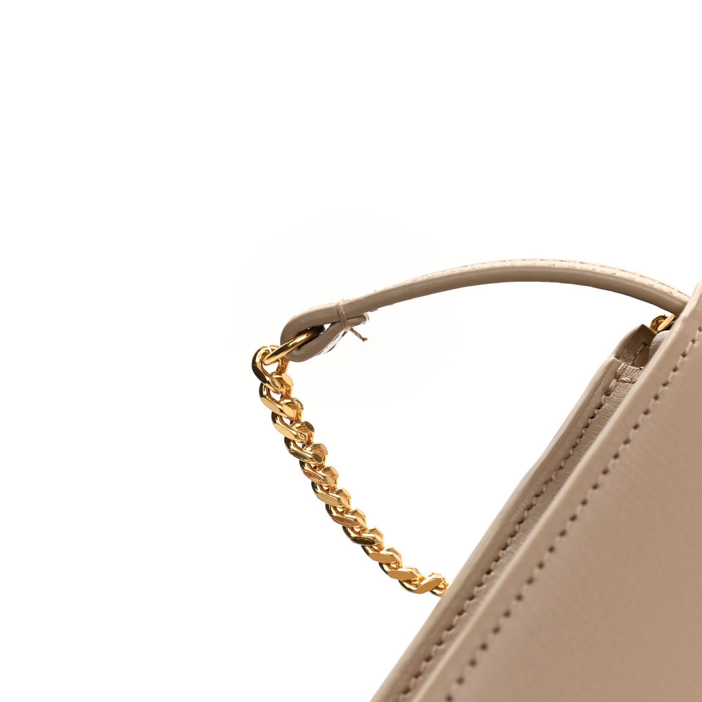 Smooth Calfskin Monogram Phone Holder Crossbody Dark Beige